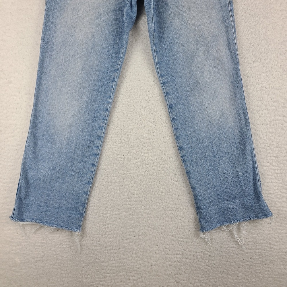 FRAME Jeans Womens 28 Blue Le Sylvie Crop Fray Light Wash Denim‎ - Picture 2 of 14